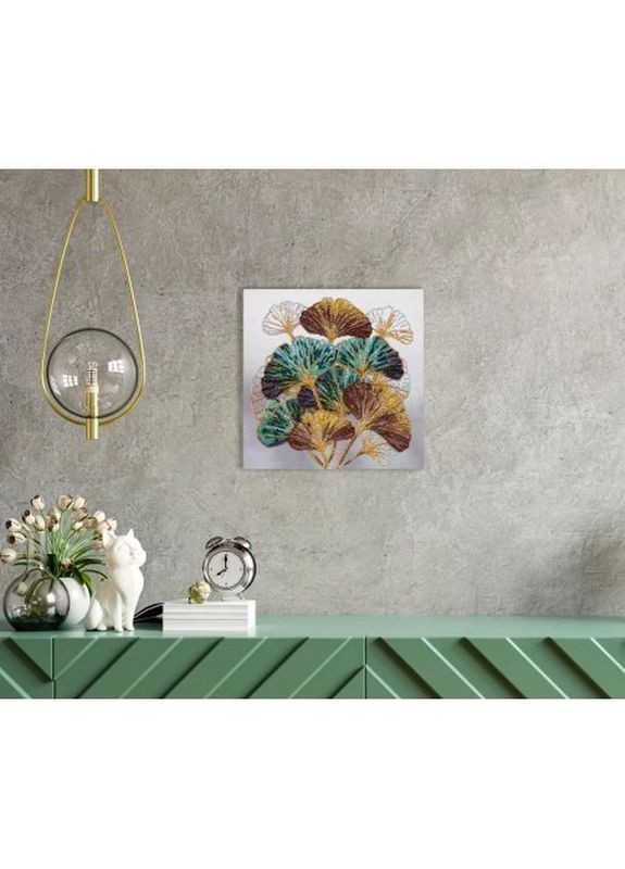 Набор-миди для вышивания бисером «Изумрудная ветвь» AMB-088 на натуральном холсте Abris Art (316266978)