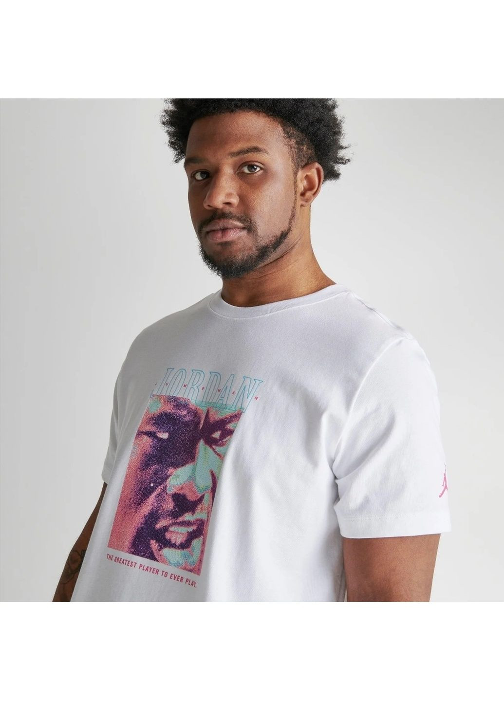 Біла футболка чоловіча jumpman greatest ever graphic t-shirt white Air Jordan