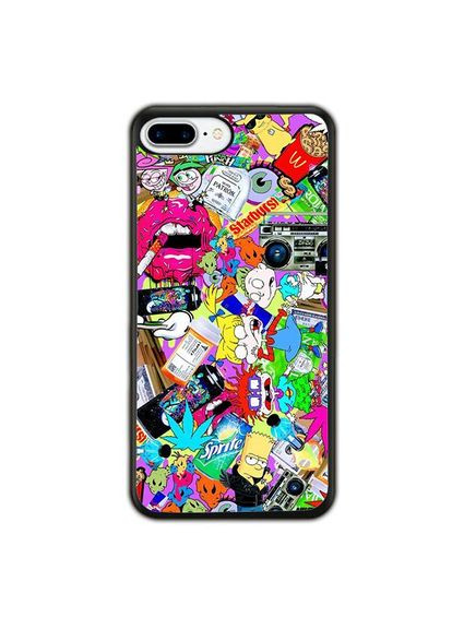 Чохол для Apple Iphone 8 Plus Чорний No Brand (302222149)