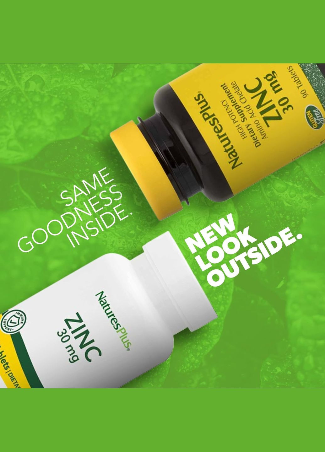 Цинк Zink 30 mg 90 Tablets Nature's Plus (304030382)