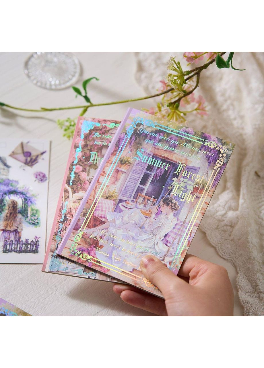 Журнал прозрачных наклеек Starry Galaxy Radiance, 20 листов, 10.5×15 см, эстетические декоративные стикеры прозрачные No Brand (368681922)