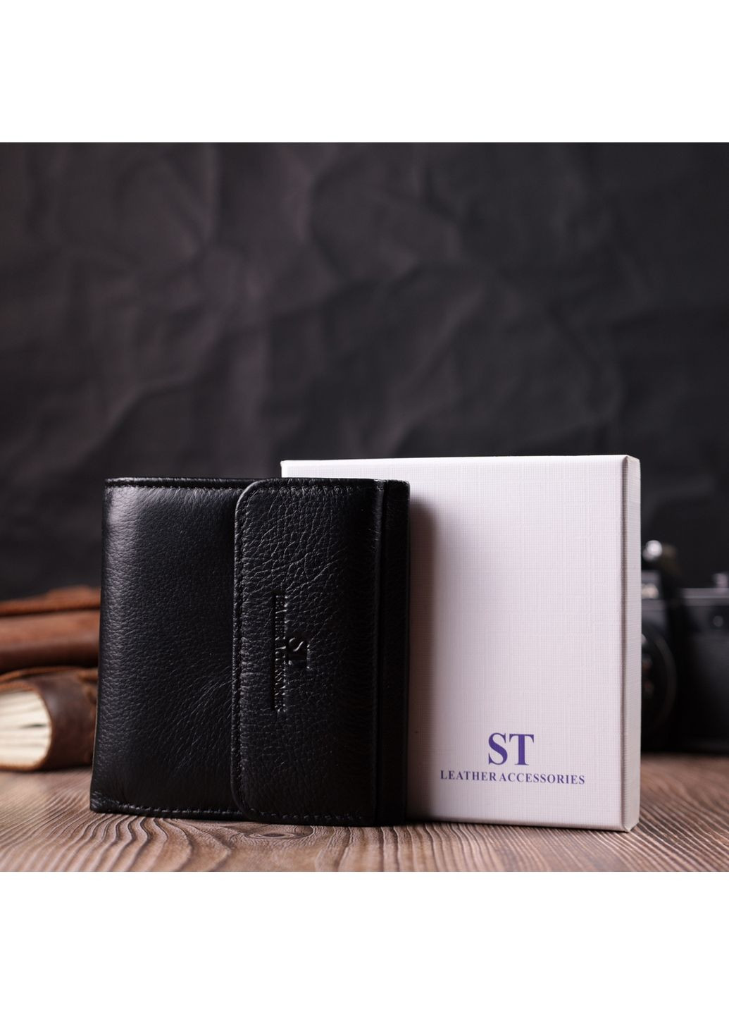 Женский кожаный кошелек 10,5х10х1,5 см st leather (288048996)