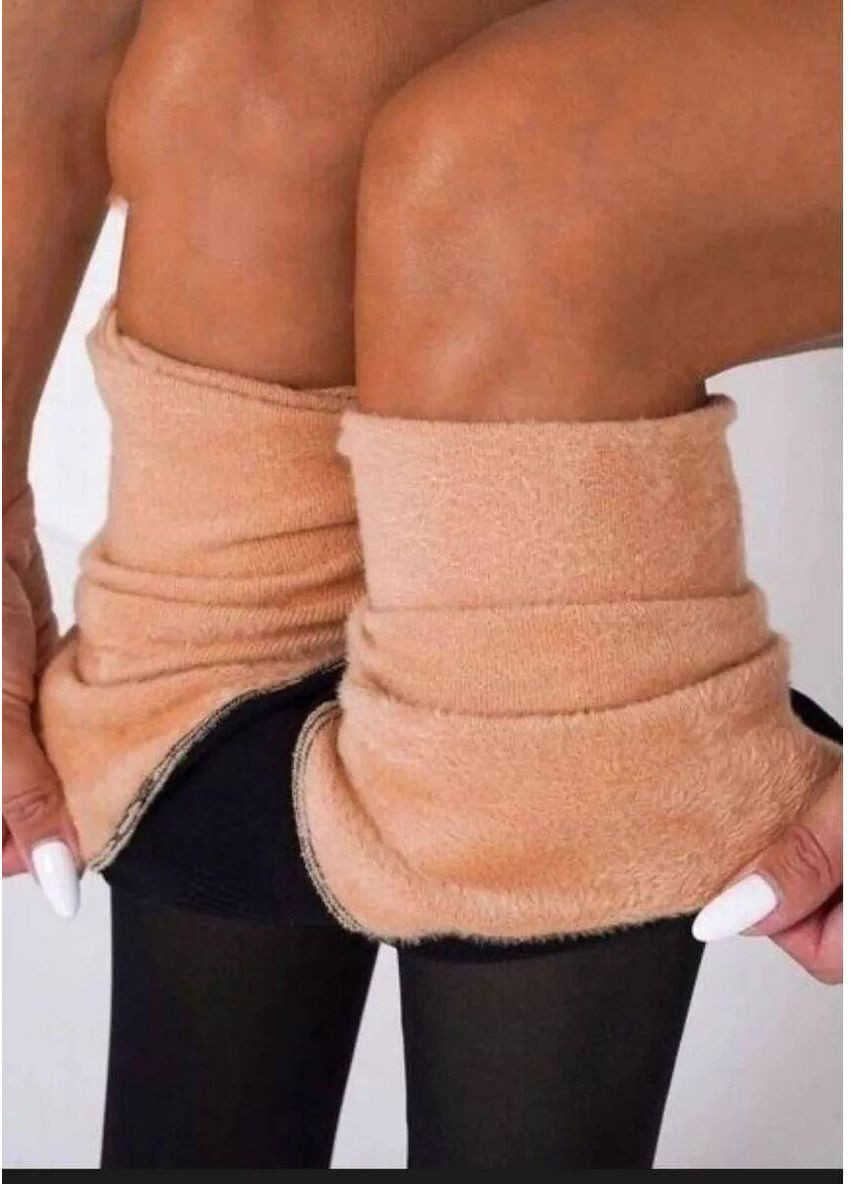 Утеплені утягуючі колготки на флісі з імітацією капронових утяжкою ребрами жорсткості теплі флісові колготи капронки Cindylove (361879383)