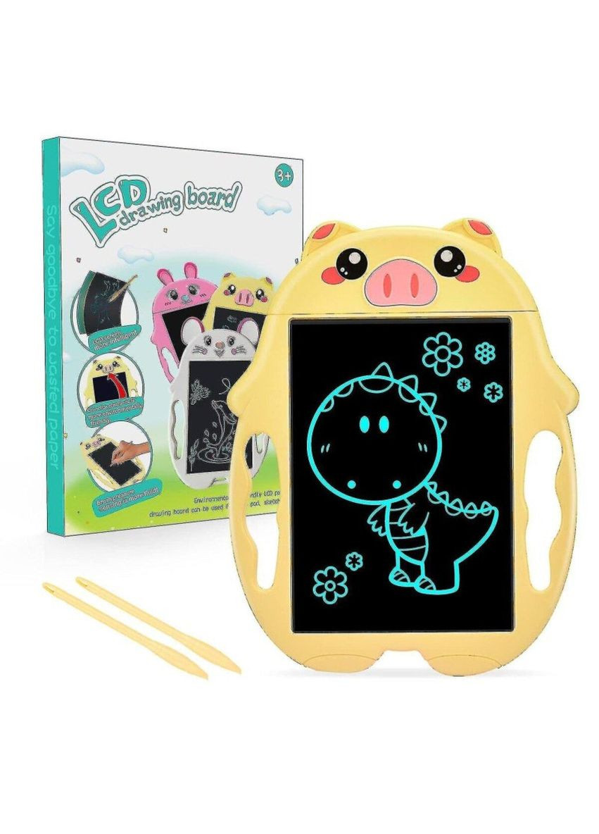 Графический планшет Kids Pad 9" Color Piggy Yellow No Brand (304733171)