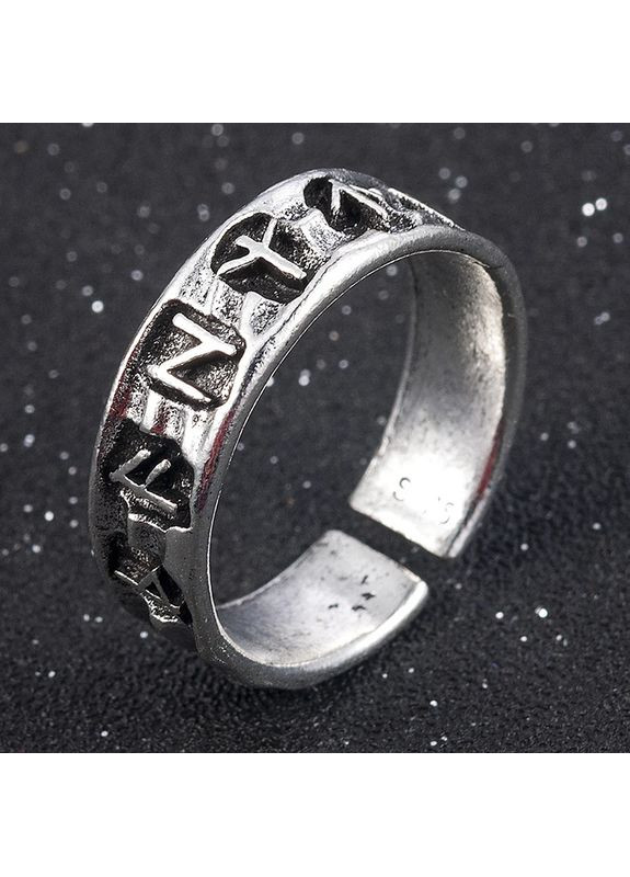 Перстень чоловічий з рунами кільце із символікою руни вікінгів No Brand (361205626)