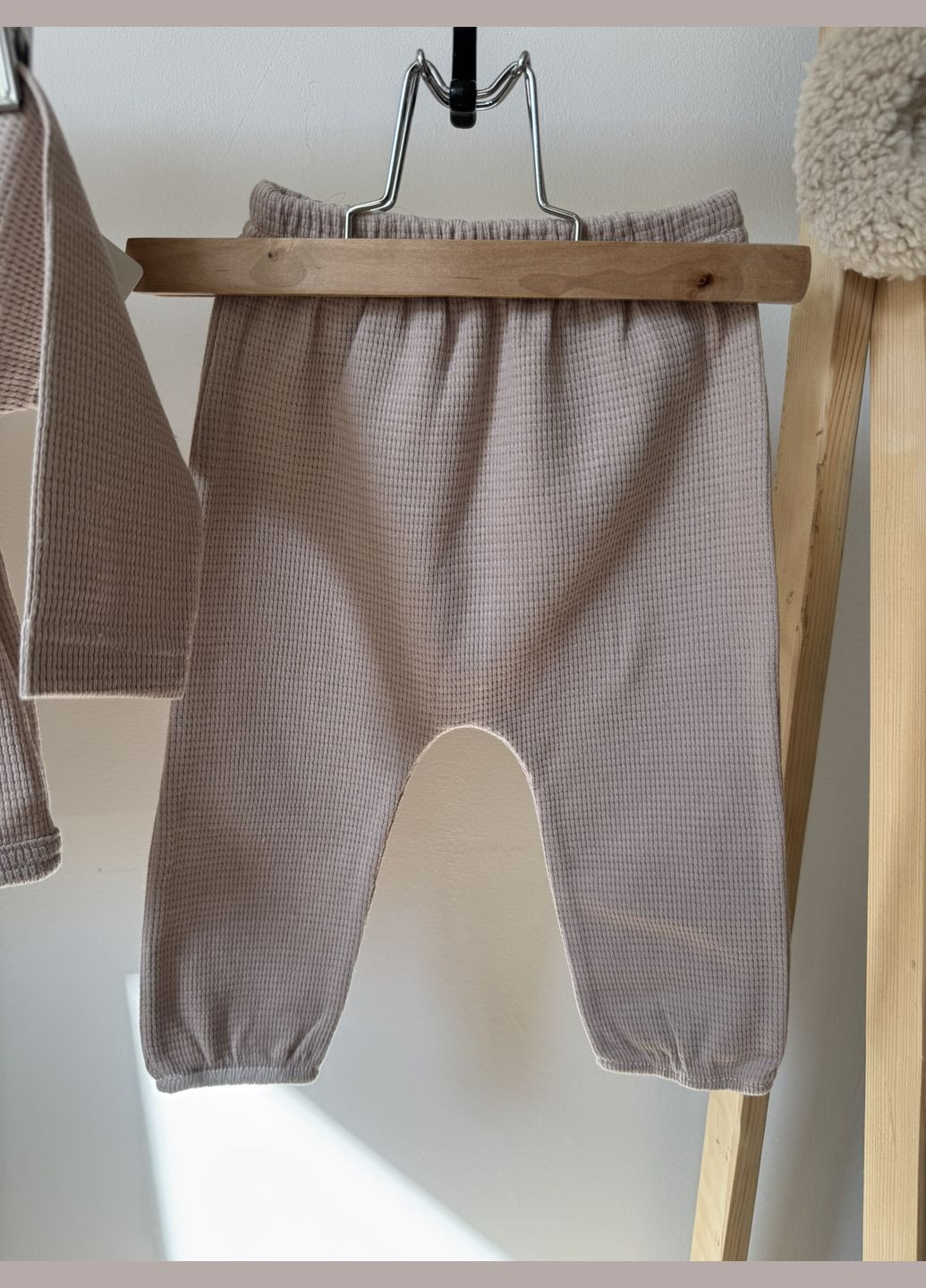 Кофейный демисезонный кофта и штаны интерлок Little Angel Костюм