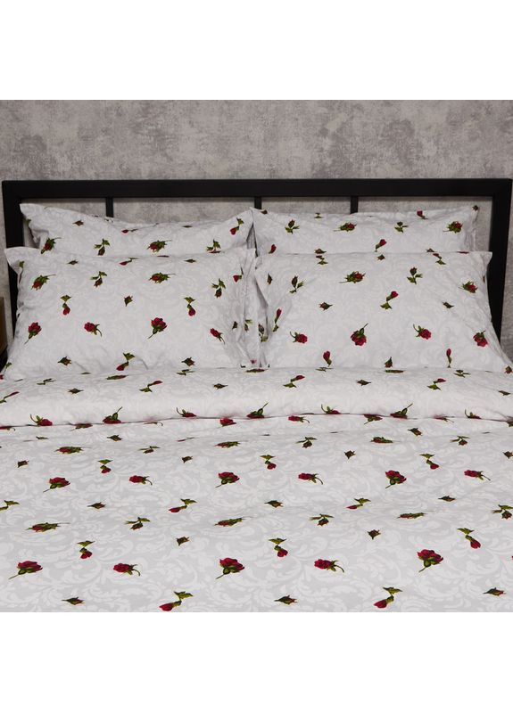 Комплект постільної білизни Бязь Gold Люкс King Size 220x240 наволочки 2х50х70 (MS-820009661) Moon&Star Romantic Rose (356115284)