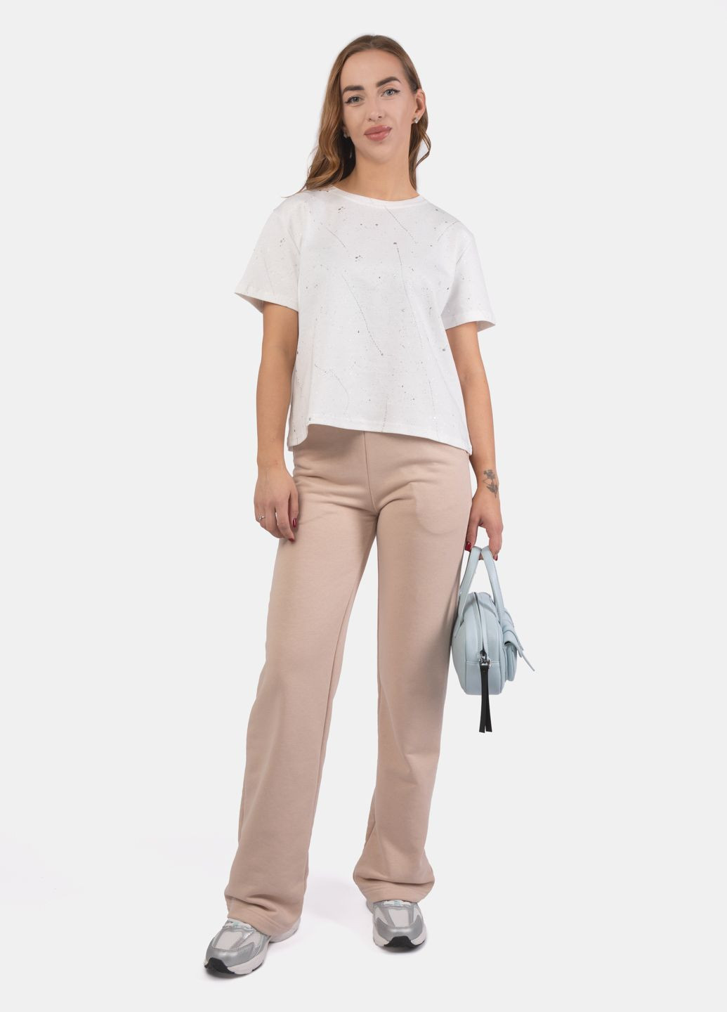 Футболка женская ND49 белая 345988 Power - (330748913)