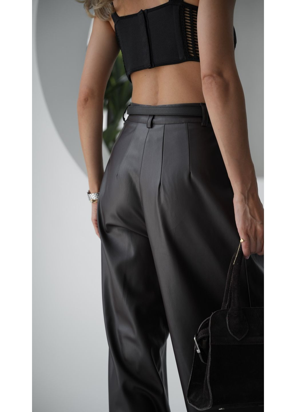 Шкіряні штани Larionoff (360983703)