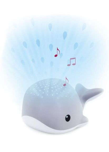 Музыкальный ночник-проектор Wally Кит серый () Zazu ZA-WALLY-01 (328398658)