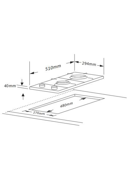 Варочна поверхня INTERLINE HGG 734 FGT BA (366521953)