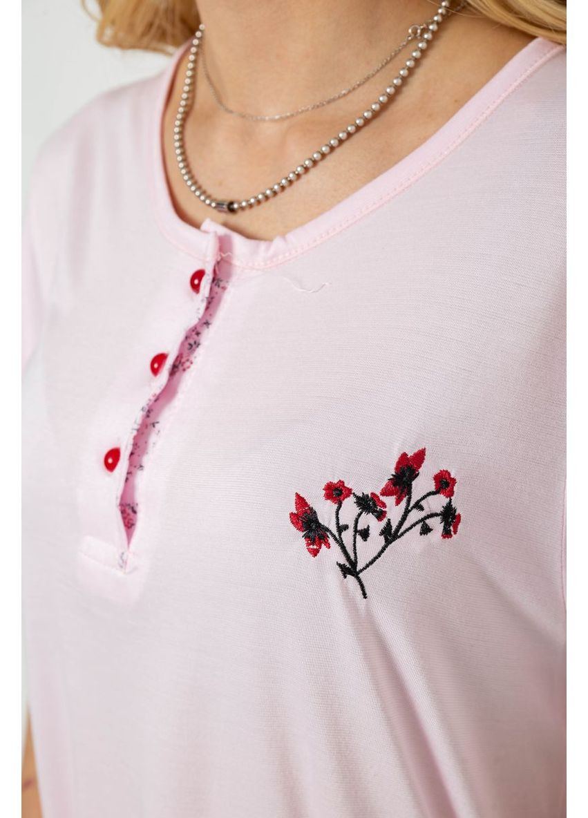 Рожева піжама жіноча з принтом,, 243r6921 Stil Moda