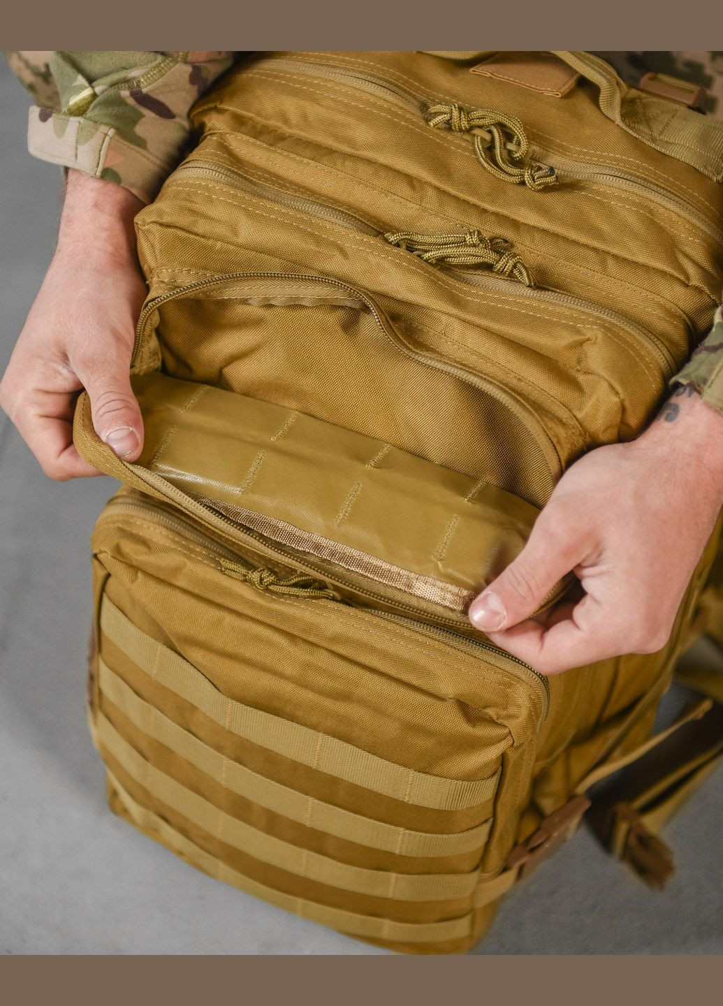 Тактический рюкзак USA 45л с системой MOLLE койот No Brand (315593101)