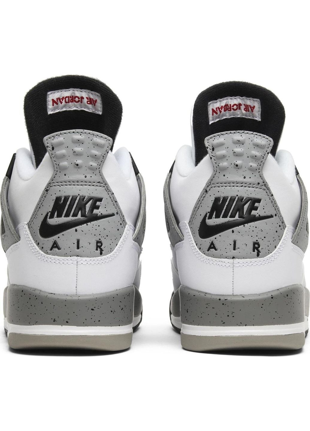 Белые кроссовки air jordan 4 retro white cement - 840606-192 Nike