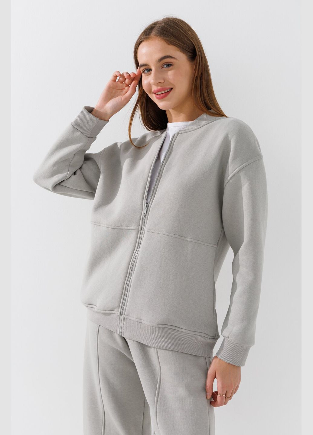 Толстовка однотонная женская 3093-K Оливковый shop (2000990776143) Crep (315965393)