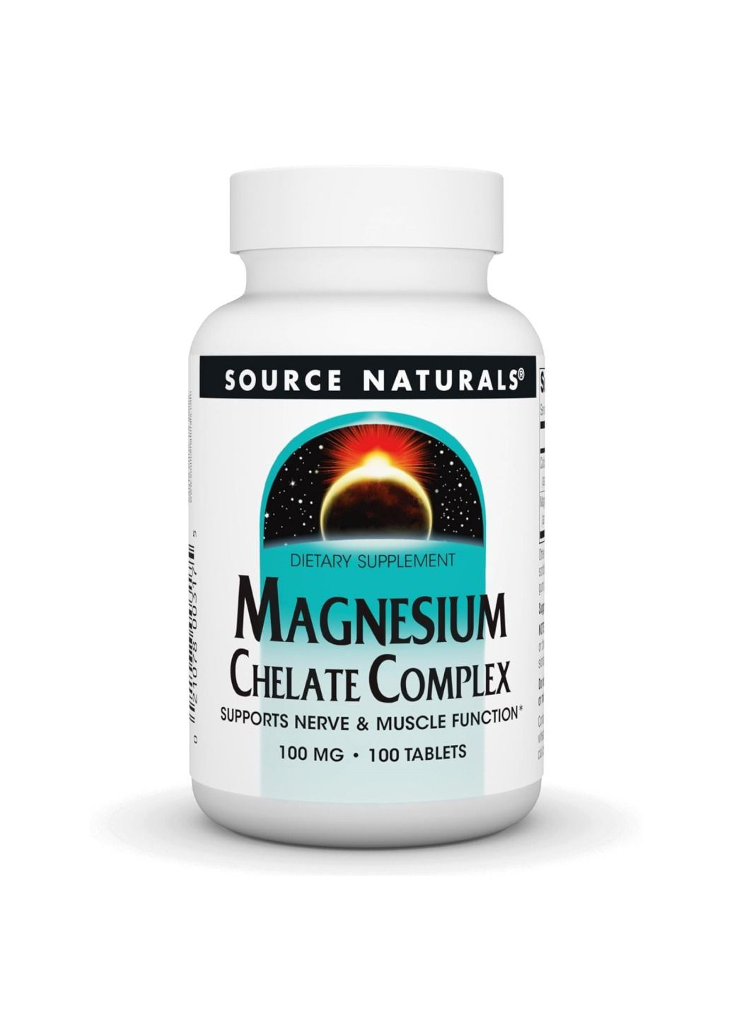 Комплекс мінералів Magnesium Chelate Complex 100mg - 100 tabs Source Naturals (300709452)