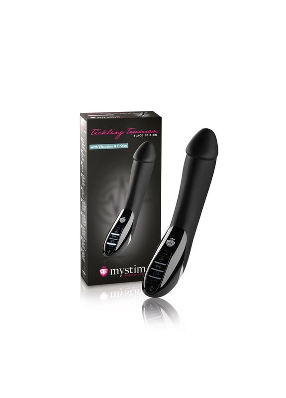Вібратор з електростимуляцією Tickling Truman eStim Black, міостимулятор Mystim (335394765)