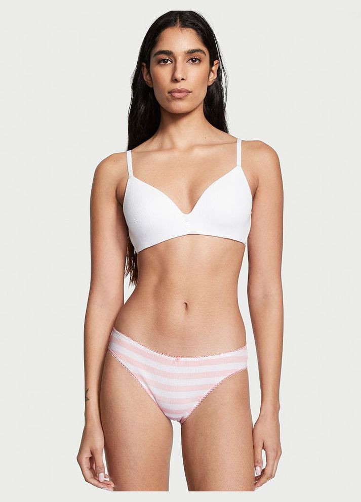 Трусики слепые Ribbed Cotton Bikini Panty L Victoria's Secret (300094433)