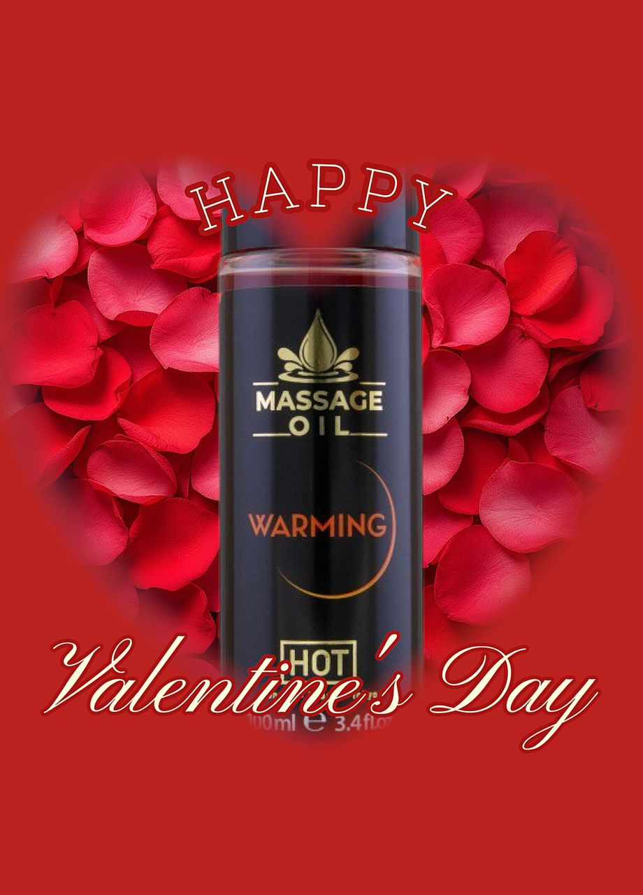 Согревающее массажное масло Massage Oil Warming, 100 мл Hot (333983402)