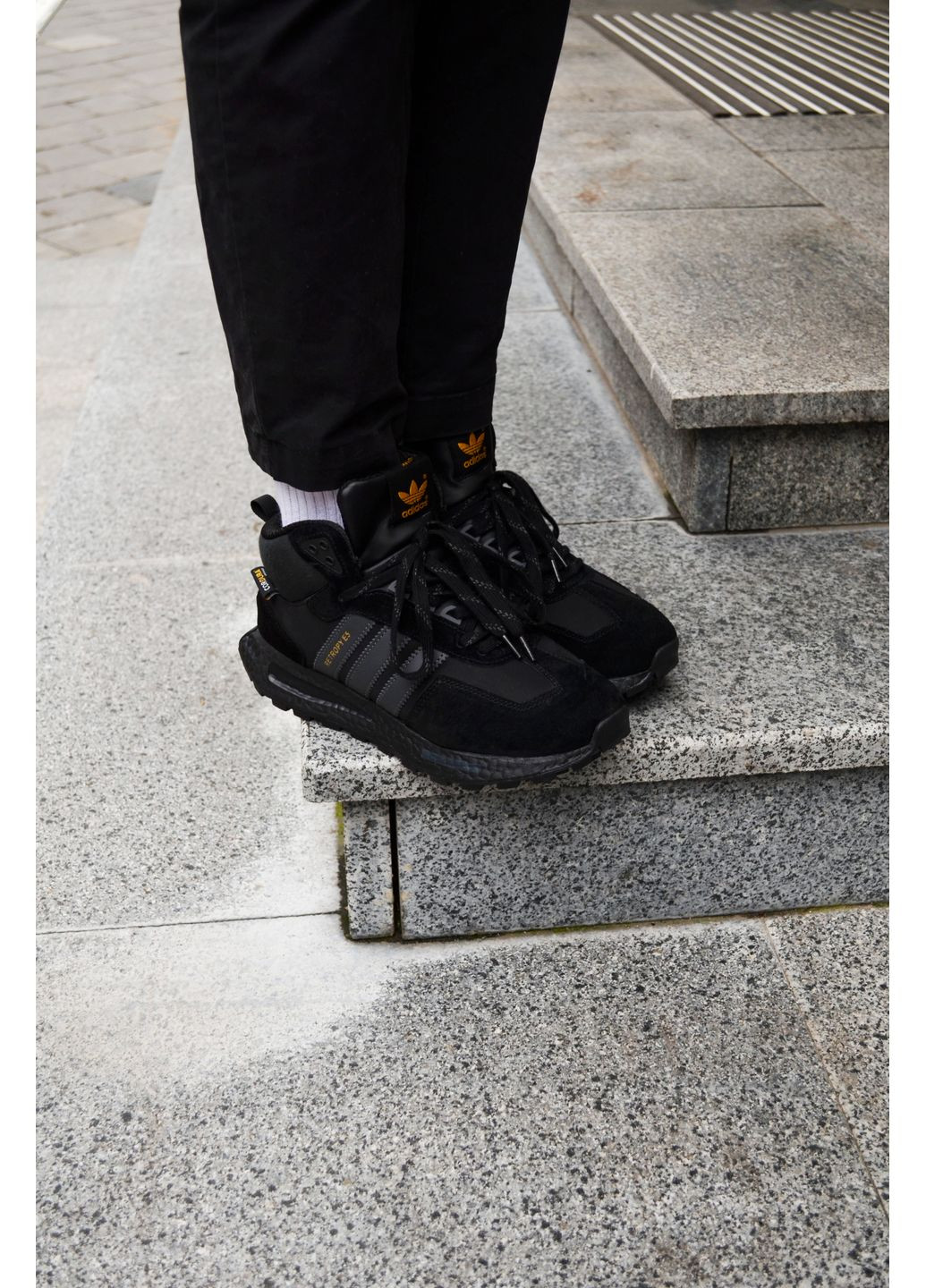 Черные демисезонные кроссовки мужские nike retropy e5 black найк ретропи черные No Brand
