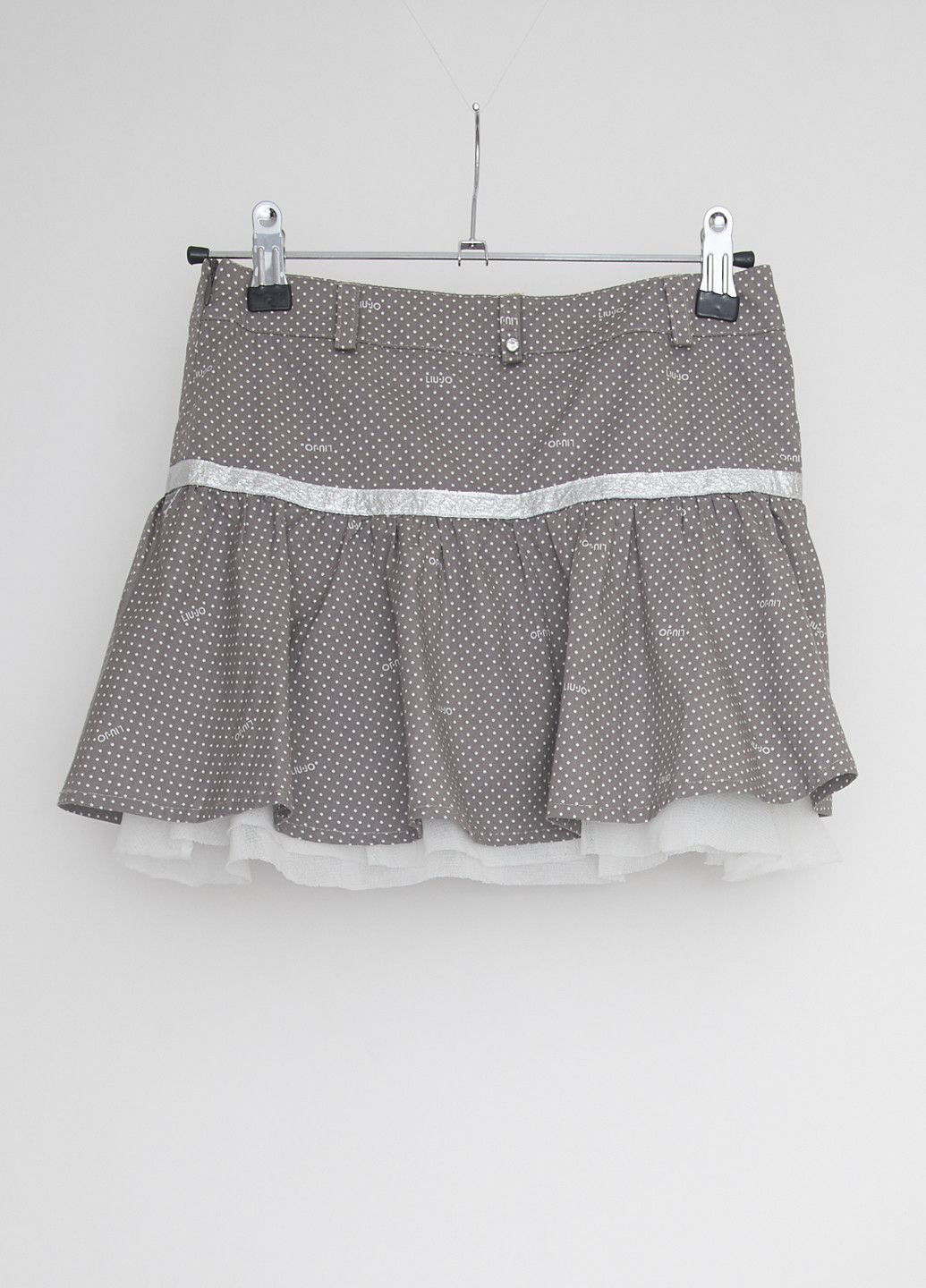 Светло-коричневая повседневный в горошек юбка Liu-Jo