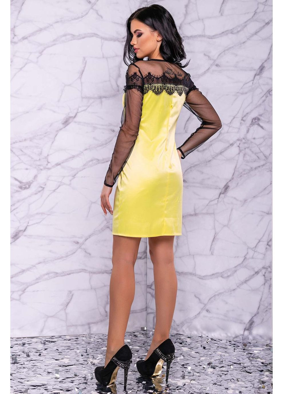 Жовтий сукня 1078-1.3037 Seventeen
