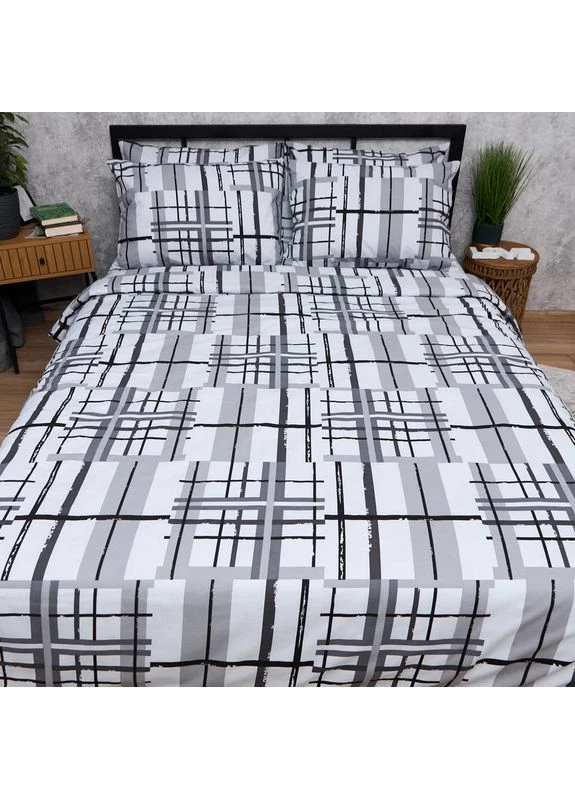 Комплект постельного белья Бязь Gold Люкс King Size 220x240 наволочки 2х70х70 (MS-820014457) Moon&Star Metro Style (400230426)
