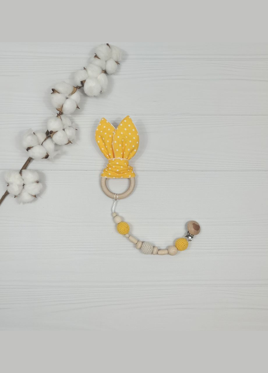 Набор для новорожденного: подушка, пеленки и грызунка a.l.babybox Горох белый на голубом No Brand (308752090)