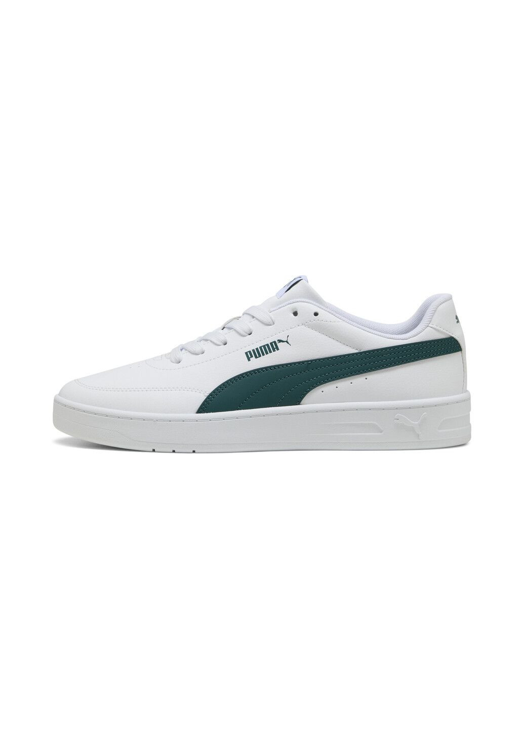 Білі всесезонні кеди court classic clean sneakers unisex Puma