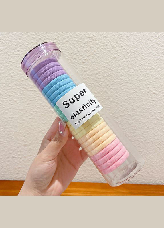 Набір резинок для волосся 24 шт Різнокольоровий (AN0103210) ANbeauty (360768455)