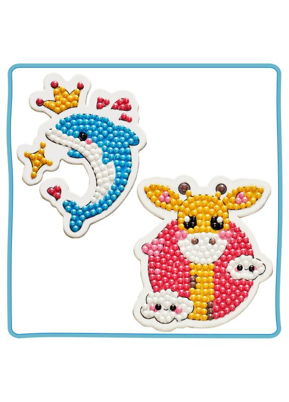 Набор магнитиков для алмазной мозаики Жираф и дельфин 2шт FM55 ColorArt (299772593)