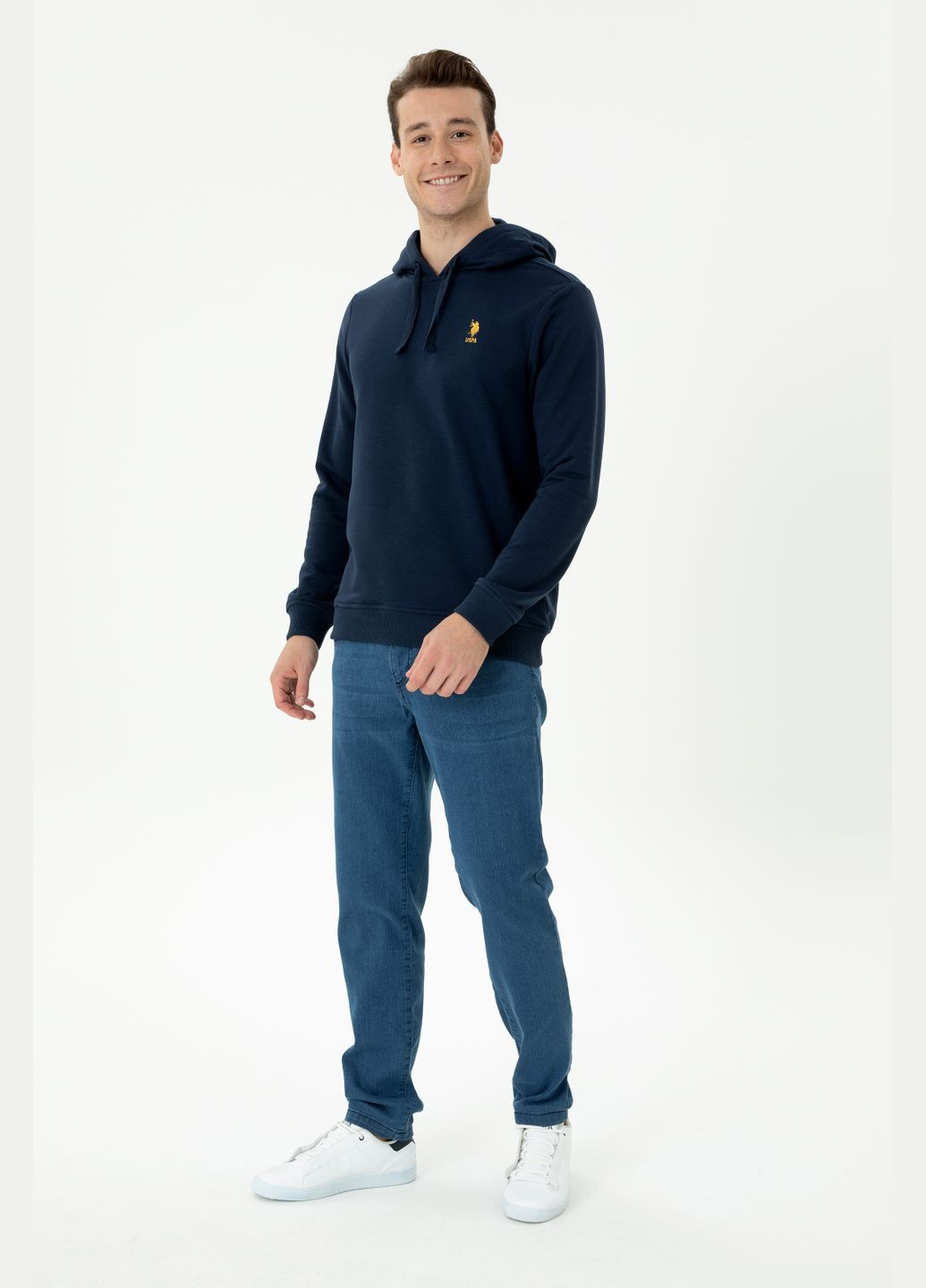 Темно-синий свитшот u.s. polo assn. мужской U.S. Polo Assn. (297488281)