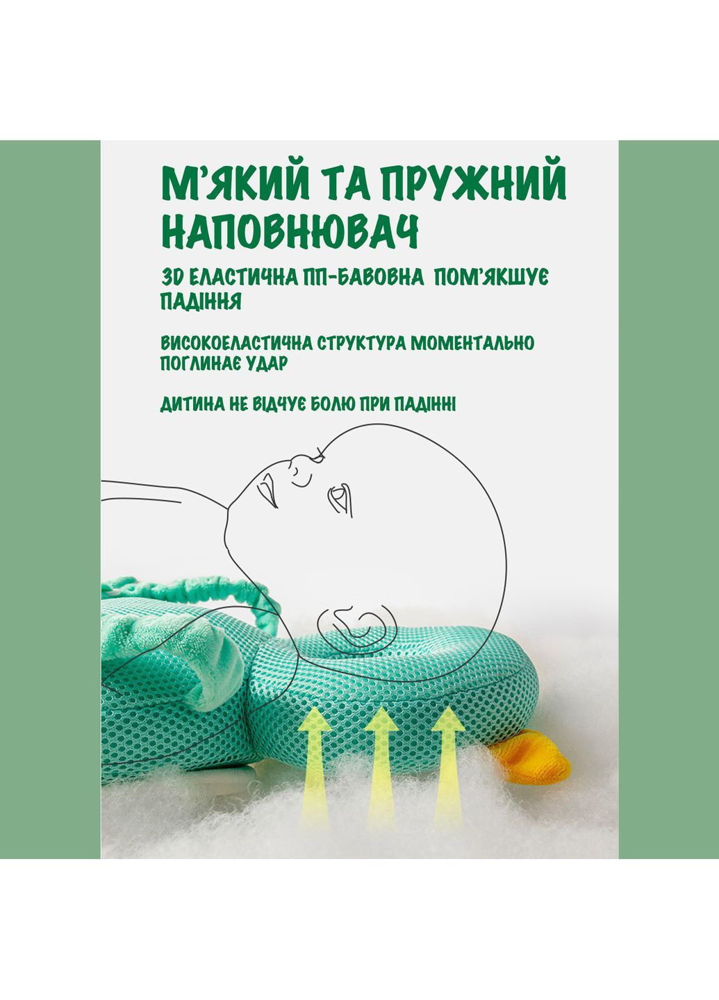 Захисна подушка для голови та спини малюка No Brand (362490185)