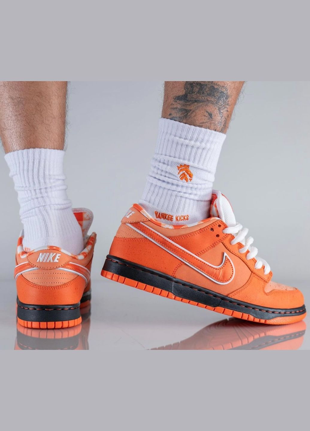 Оранжевые всесезонные кроссовки sb dunk low concepts orange lobster - fd8776-800 Nike