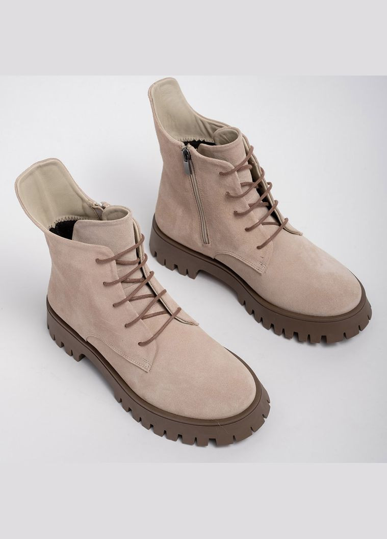 Черевики жіночі замшеві 5030(640) бежеві 341711 Miss Roy (328559778)