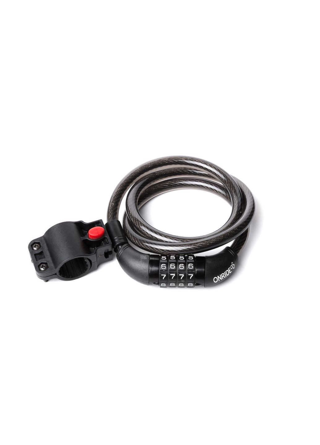 Замок Enigma 30 спиральный кодовый с креплением 12*1000 мм Onride (369138816)