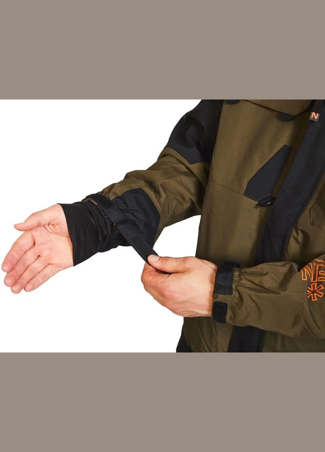Оливковая (хаки) демисезонная куртка river 8000мм Norfin