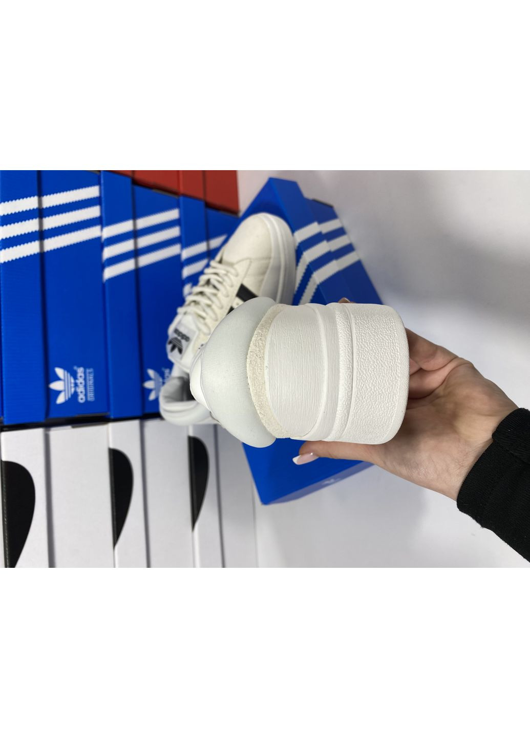Чорні Осінні кросівки чоловічі adidas campus x bad bunny white black адідас кампус No Brand