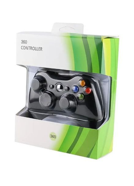 Джойстик проводной для Xbox 360 и ПК проводной манипулятор USB геймпад для хбокс 360 Черный No Brand (362732091)