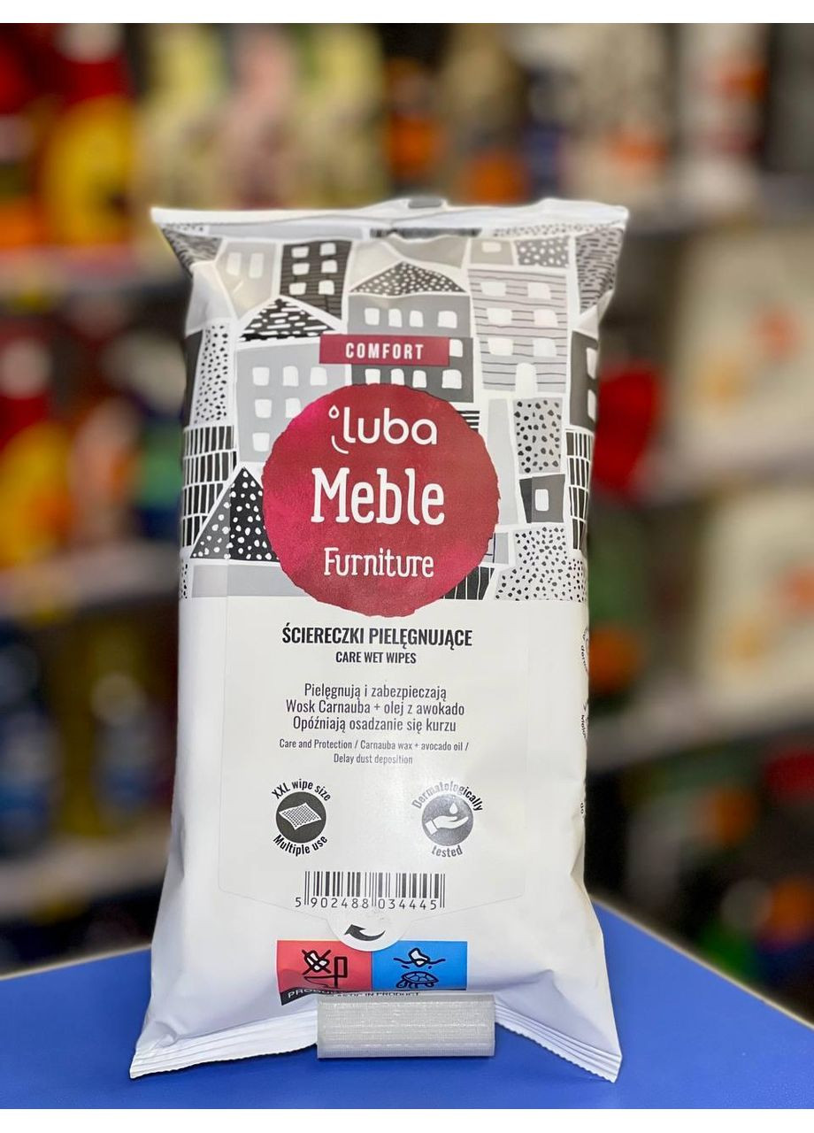 Comfort вологі серветки для меблів 32шт Luba (360786862)