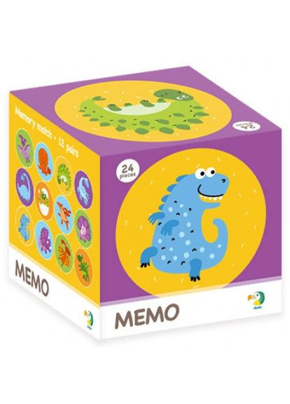 Дитяча настільна гра мемо "Динозаври" DoDo 300142, 24 фішки DoDo Toys (345072029)