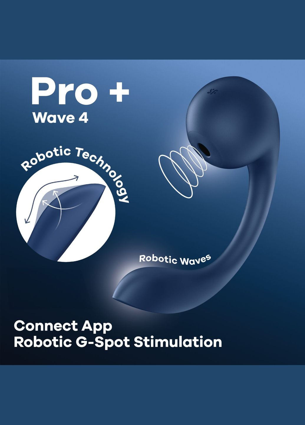 Смарт-стимулятор точки G+ вакуумный стимулятор клитора Pro+ Wave 4 Connect App Satisfyer (369779693)