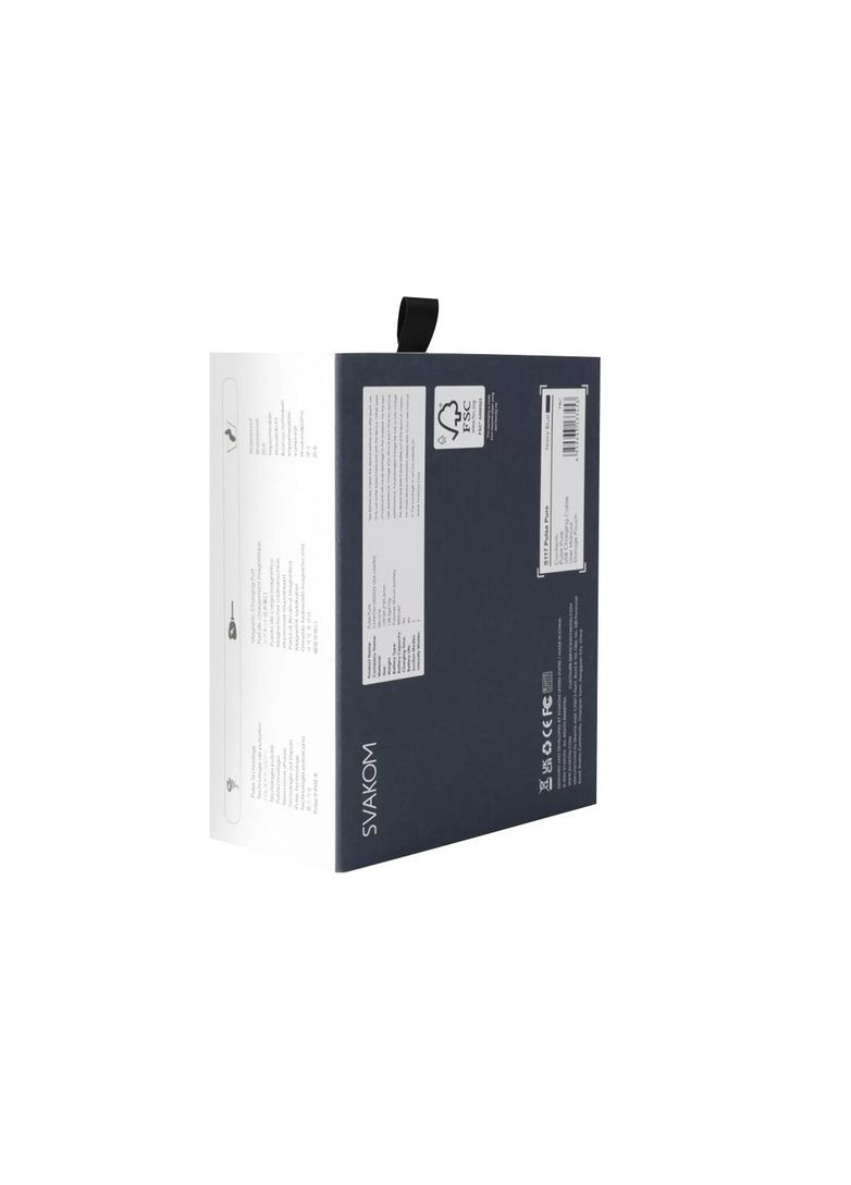 Вакуумний кліторальний стимулятор Pulse Pure Navy Blue, 5 режимів, 5 інтенсивностей у кожному - CherryLove Svakom (283251412)