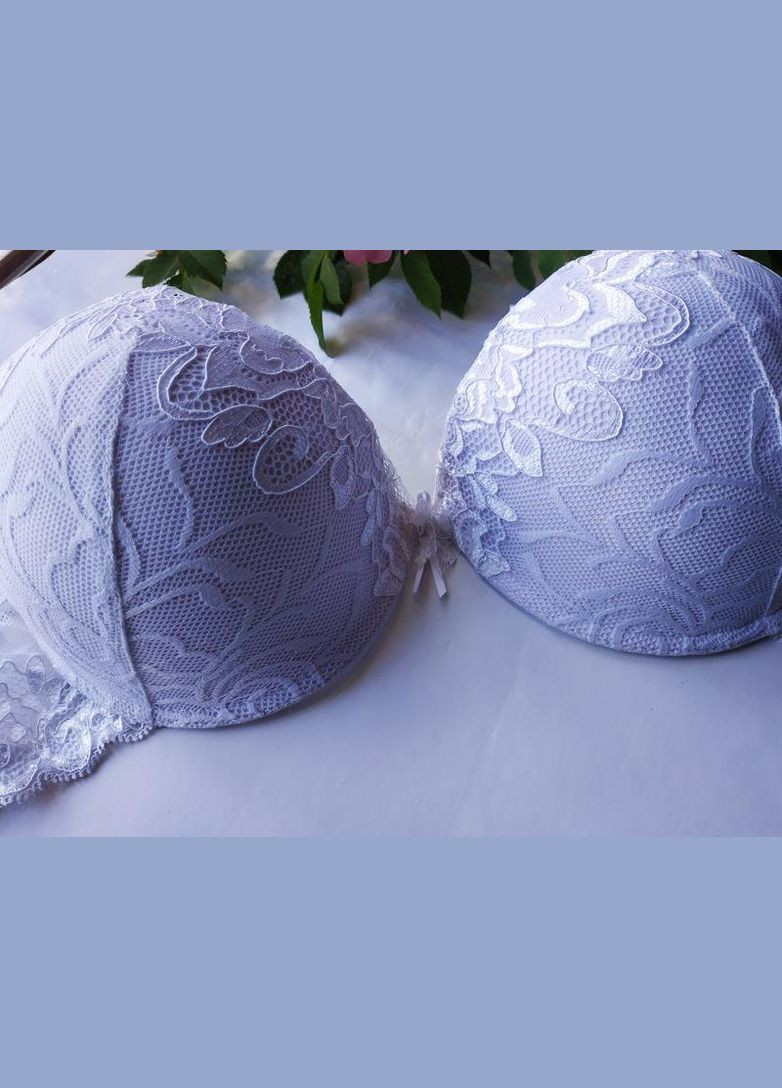 Белый бюстгальтер кружевной с пуш-ап rosa selvatica 371 размер 80с Dimanche полиамид