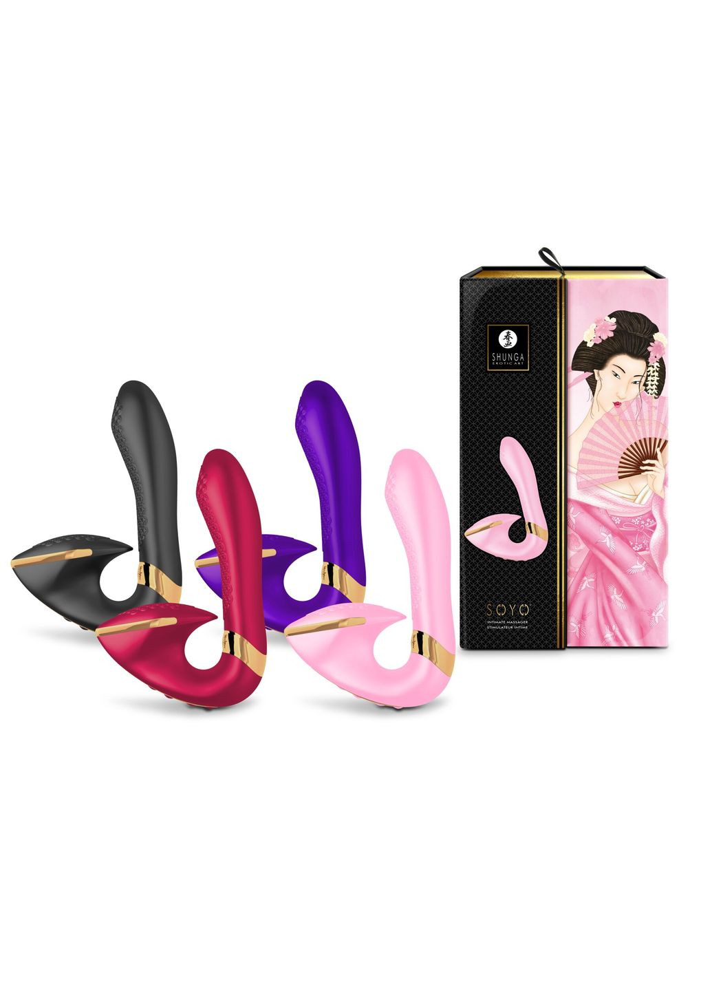 Вагинально-клиторальный вибратор Soyo Light Pink Shunga (296627195)