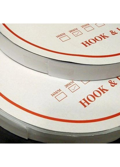 22,5м. Липучка клеевая 2см самоклеющаяся, БЕЛАЯ (Velcro) Plus-plus (354796744)