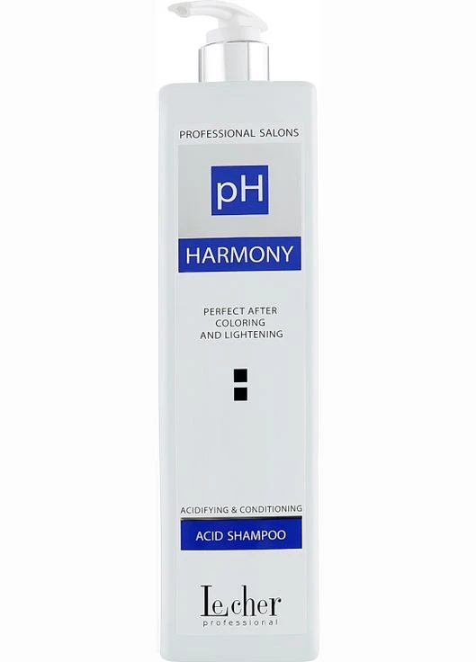 Шампунь для волосся після фарбування та освітлення - Le Cher PH Harmony Acid Shampoo 1000ml (460675-93275) Lecher (379862256)