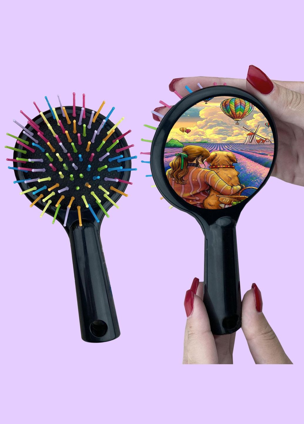 Детская Расческа для волос #0142 Черная No Brand (315041817)