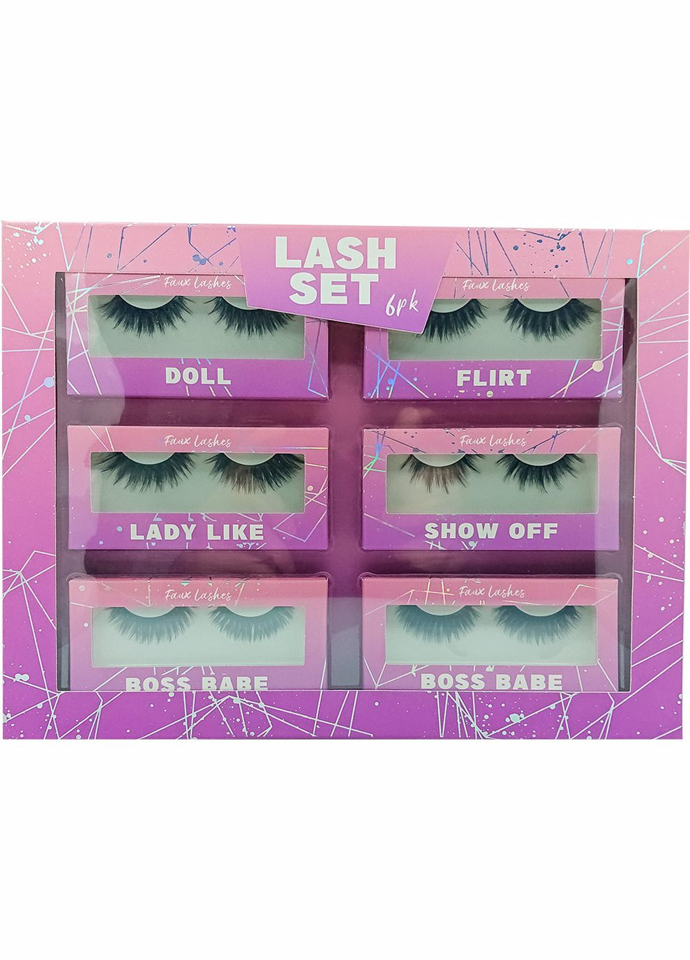 Набор накладных ресниц True Beauty Lash Set, 6 шт True Beauty Lashes (346241960)