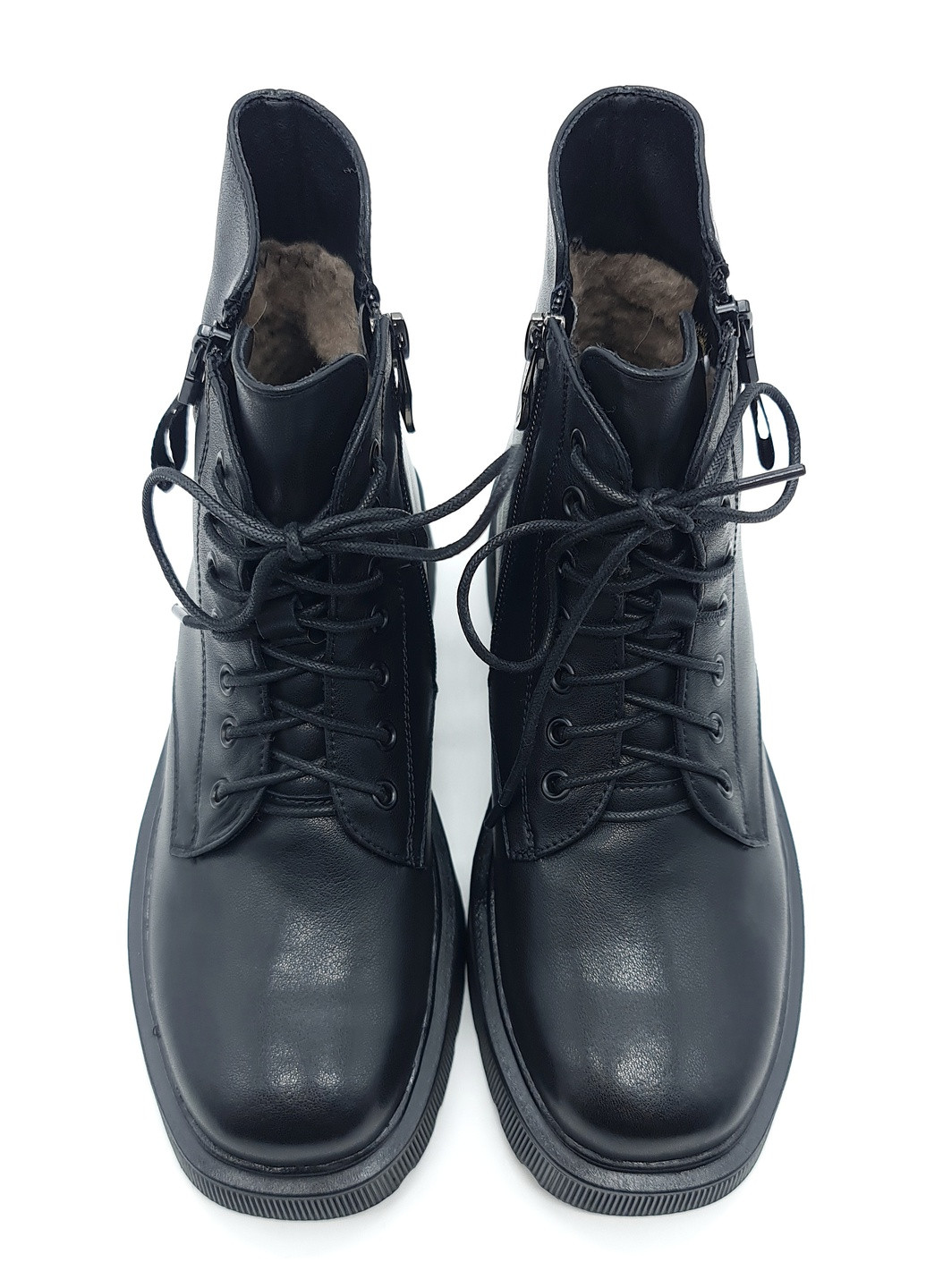 Осенние женские ботинки зимние черные кожаные lm-19-2 235 мм(р) Lino Marano
